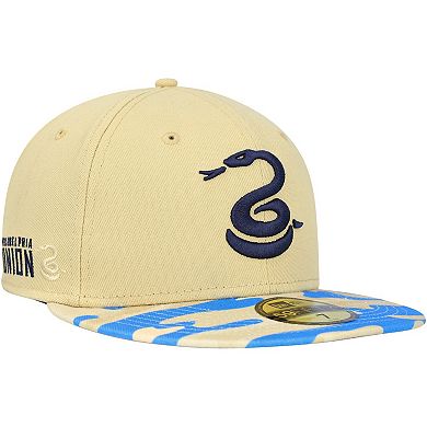 Men's New Era Gold/Blue Philadelphia Union Camo Snake 59FIFTY Fitted Hat