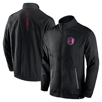 Men's Fanatics Black St. Louis City SC Header Raglan Full-Zip Jacket