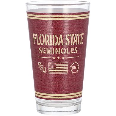 Florida State Seminoles 16oz. OHT Military Appreciation Pint Glass