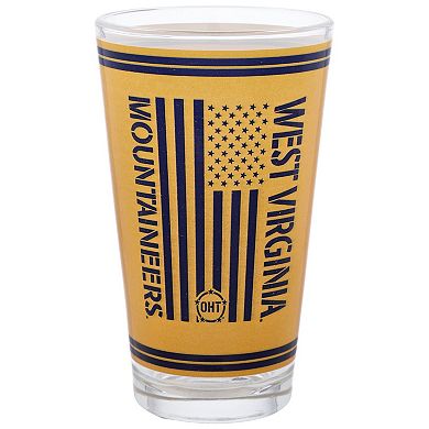 West Virginia Mountaineers 16oz. OHT Military Appreciation Pint Glass