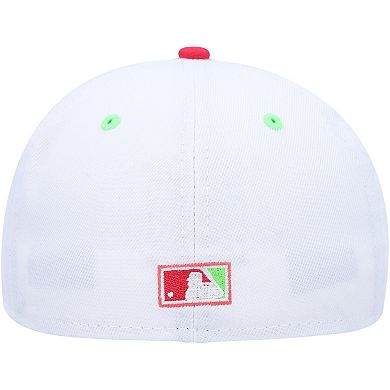 Men's New Era White/Coral Arizona Diamondbacks 1998 Inaugural Season Strawberry Lolli 59FIFTY Fitted Hat