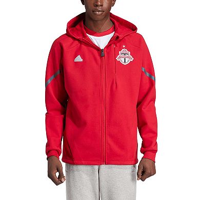 Men's adidas Red Toronto FC 2024 Anthem Travel Full-Zip Jacket