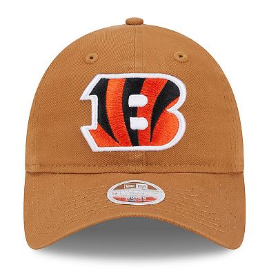 Women's New Era  Brown Cincinnati Bengals  Main Core Classic 2.0 9TWENTY Adjustable Hat