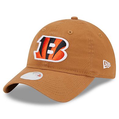 Women's New Era  Brown Cincinnati Bengals  Main Core Classic 2.0 9TWENTY Adjustable Hat