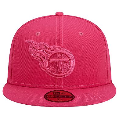 Men's New Era Pink Tennessee Titans Color Pack 59FIFTY Fitted Hat