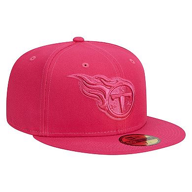 Men's New Era Pink Tennessee Titans Color Pack 59FIFTY Fitted Hat