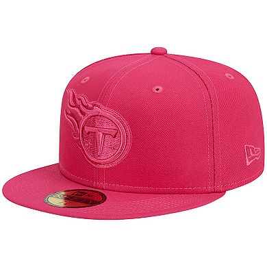 Men's New Era Pink Tennessee Titans Color Pack 59FIFTY Fitted Hat