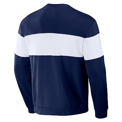 Men's NFL x Darius Rucker Collection by Fanatics Navy New England Patriots Team Color & White Pullover Sweatshirt