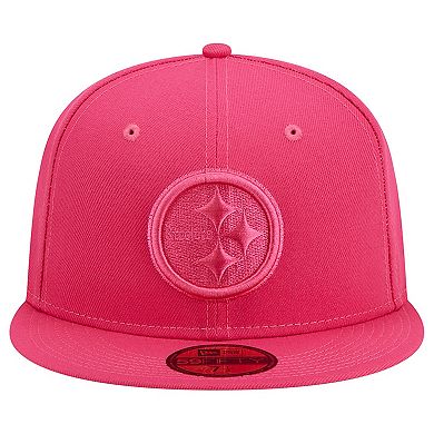 Men's New Era Pink Pittsburgh Steelers Color Pack 59FIFTY Fitted Hat