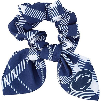 ZooZatz Penn State Nittany Lions Plaid Scrunchie with Bow