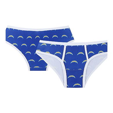 Women's Concepts Sport Powder Blue Los Angeles Chargers Gauge Allover Print Knit Panties