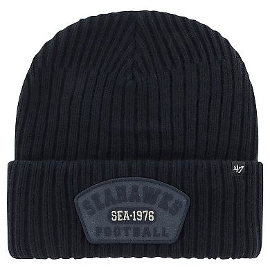 Men's '47 Navy Seattle Seahawks Ridgeway Cuffed Knit Hat