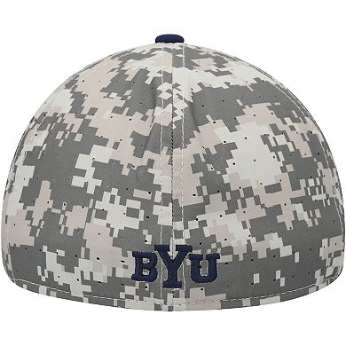 Men's Nike Camo BYU Cougars Aero True Baseball Performance Fitted Hat