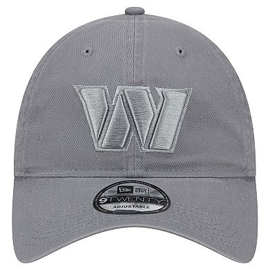 Men's New Era Gray Washington Commanders Color Pack 9TWENTY Adjustable Hat