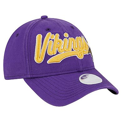 Women's New Era  Purple Minnesota Vikings Cheer 9FORTY Adjustable Hat