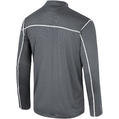 Men's Colosseum Black Providence Friars Cameron Quarter-Zip Windshirt