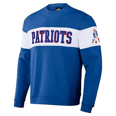 Men's NFL x Darius Rucker Collection by Fanatics Royal New England Patriots Team Color & White Pullover Sweatshirt