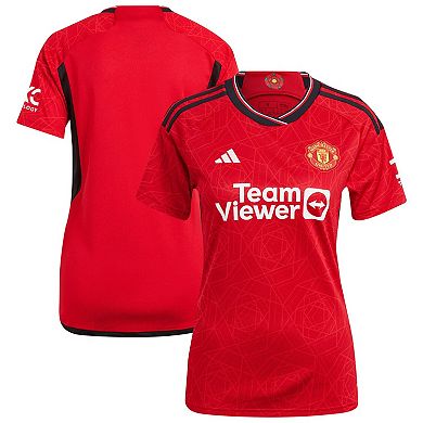 Women's adidas  Red Manchester United 2023/24 Home Replica Jersey