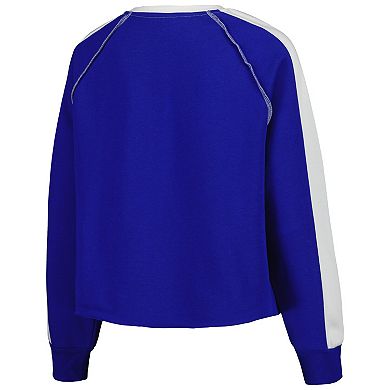 Women's Gameday Couture Royal Florida Gators Blindside RaglanÂ Cropped Pullover Sweatshirt