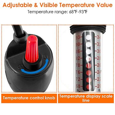 Adjustable Submersible Aquarium Heater