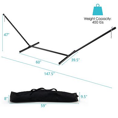 2-Person Heavy-Duty Hammock Stand with  Storage Bag