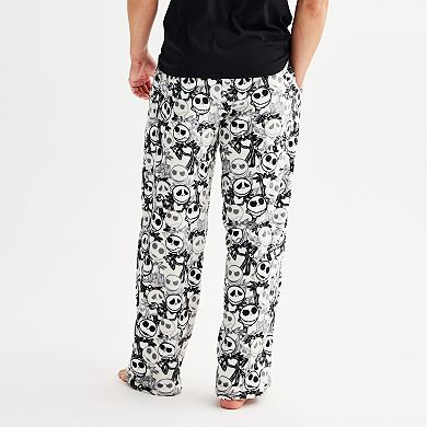 Disney's The Nightmare Before Christmas Men's Jack Skellington Print Minky Sleep Pants