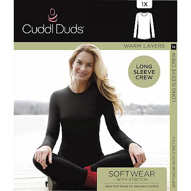 Women's Cuddl Duds® Softwear with Stretch Long Sleeve Layering Top