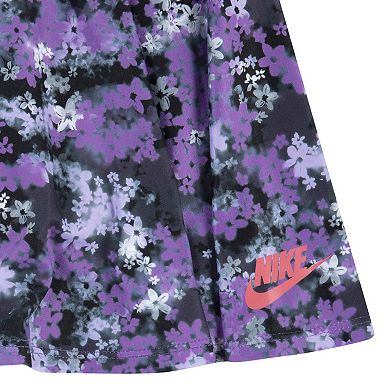 Girls 4-6x Nike Floral Pullover Sweatshirt & Dri-FIT Skort 2-piece Set