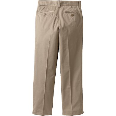 Boys 4-20 Lands' End School Uniform Slim Fit Plain Front Chino Pants