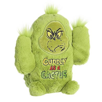 Aurora Medium Green Dr. Seuss 10" Prickly Grinch Whimsical Stuffed Animal