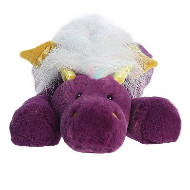 Aurora Large Purple Snoozles 17" Purple Dragon Laid-back Stuffed Animal