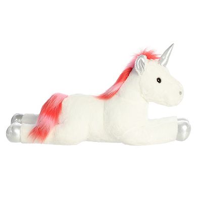 Aurora Large White Super Flopsie 27" Velvet Swirls Unicorn Adorable Stuffed Animal