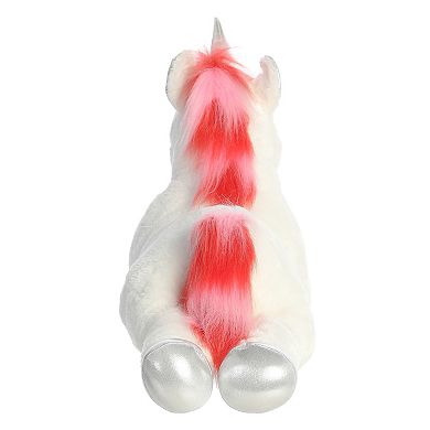 Aurora Large White Super Flopsie 27" Velvet Swirls Unicorn Adorable Stuffed Animal