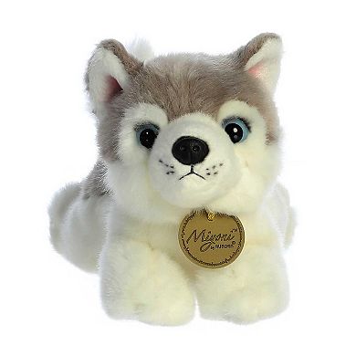 Aurora Small Gray Miyoni 8" Husky Adorable Stuffed Animal