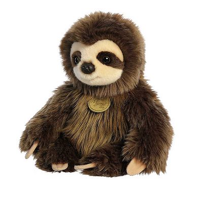 Aurora Small Brown Miyoni Tots 8.5" Baby Sloth Adorable Stuffed Animal