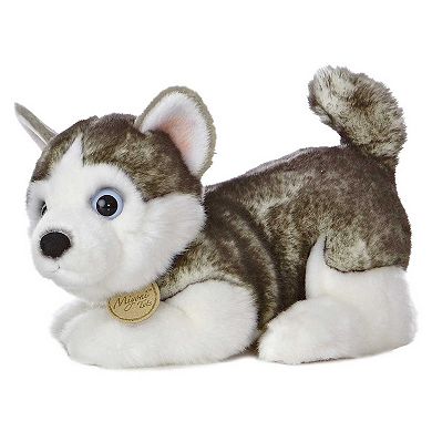 Aurora Medium Gray Miyoni Tots 10" Siberian Husky Pup Adorable Stuffed Animal