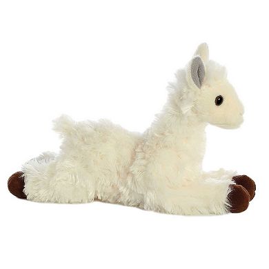 Aurora Small White Mini Flopsie 8" Llama Adorable Stuffed Animal