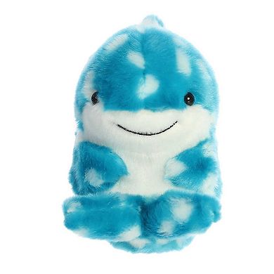 Aurora Mini Blue Rolly Pet 5" Willa Whale Shark Round Stuffed Animal