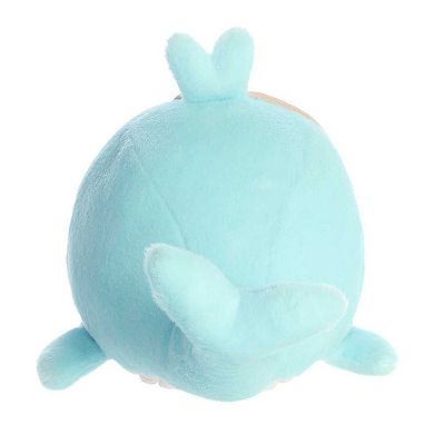 Aurora Medium Blue Just Sayin' 11" Get Whale Soon Witty Stuffed Animal