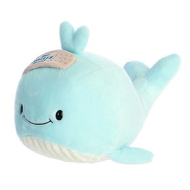 Aurora Medium Blue Just Sayin' 11" Get Whale Soon Witty Stuffed Animal