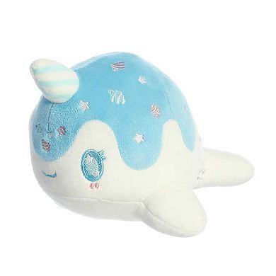 Aurora Small Blue Tasty Peach 7" Blue Raspberry Nomwhal Enchanting Stuffed Animal