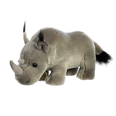 Aurora Medium Gray Miyoni 10" Rhinoceros Adorable Stuffed Animal