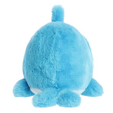 Aurora Medium Blue Spudsters 10" Dilly Dolphin Adorable Stuffed Animal