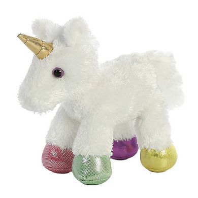 Aurora Small White Mini Flopsie 8" Prism Unicorn Adorable Stuffed Animal