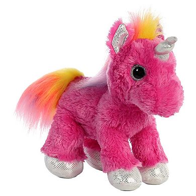 Aurora Medium Pink Sparkle Tales 12" Cosmic Unicorn Enchanting Stuffed Animal