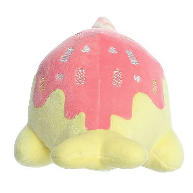 Aurora Small Yellow Tasty Peach 7" Bubble Gum Nomwhal Enchanting Stuffed Animal