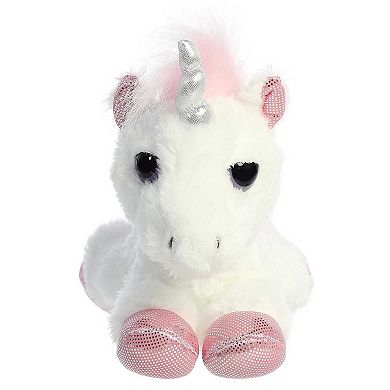 Aurora Medium White Dreamy Eyes 10" Heavenly White Unicorn Enchanting Stuffed Animal