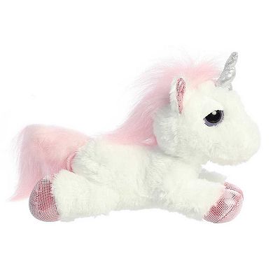 Aurora Medium White Dreamy Eyes 10" Heavenly White Unicorn Enchanting Stuffed Animal