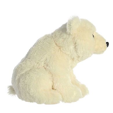 Aurora Medium White Destination Nation 12" Polar Bear Adventurous Stuffed Animal