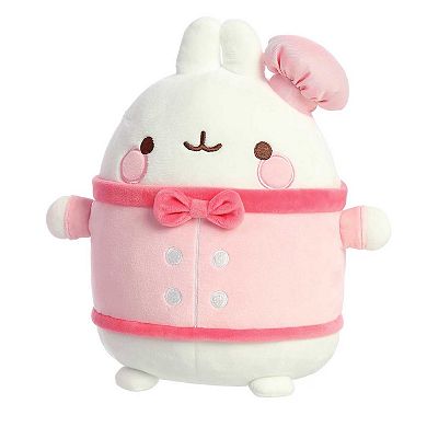 Aurora Medium Pink Molang 10" Chef Molang Playful Stuffed Animal